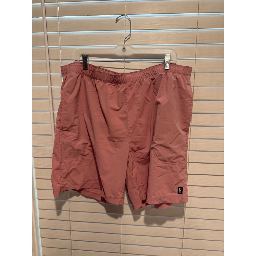 Roark Essentials Mens XL Pink Recycled Stretch Active Shorts 7 Inch Inseam
